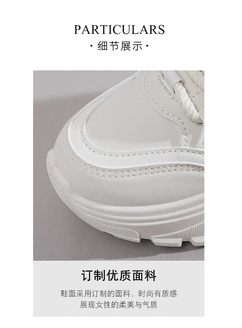 Sneakers for Women Autumn New Style, Korean Version Versatile Thick-Soled Single Shoes, Sports Shoes Running Casual Shoes