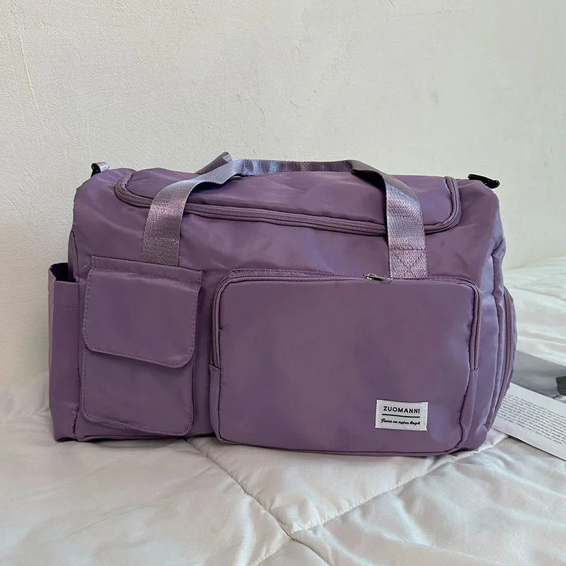 Travel Bag Female Large-Capacity Hand Luggage Dry-Wet Separation Sports Fitness Bag Short-Distance Travel Package