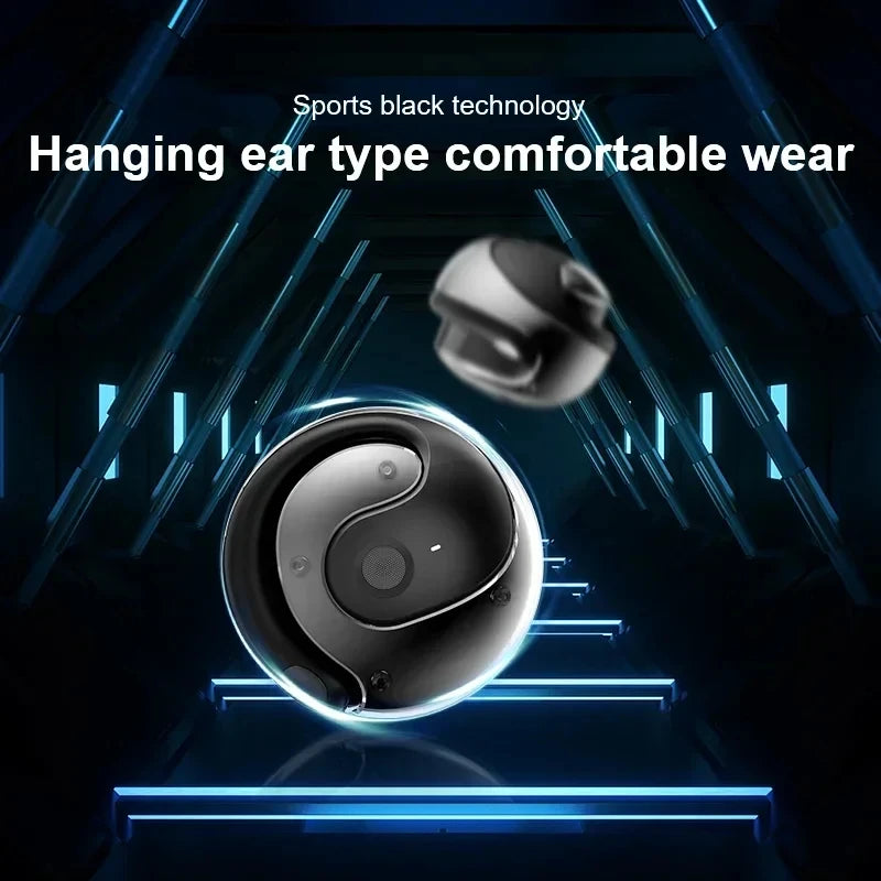 OWS Wireless Headphones Comfortable Ear Hook Touch Control Earbuds with Mic Wireless Bluetooth Headset for Phone Earphones Game