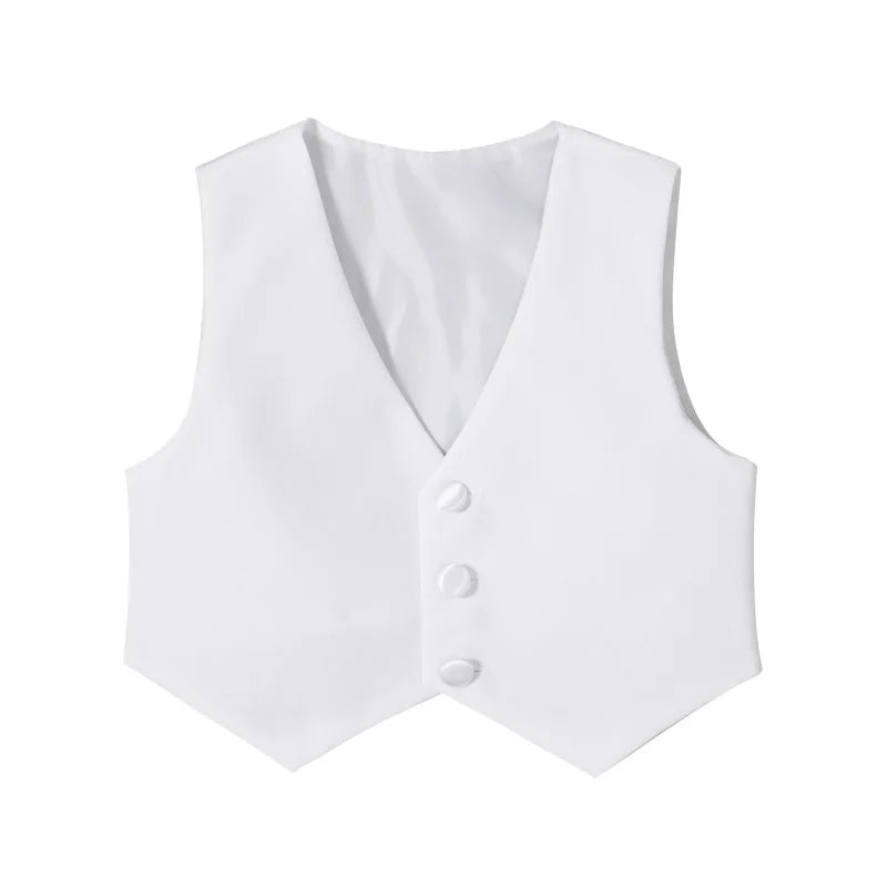 Boys Wedding Birthday Party Blazer Tuxedo Baby Boy Christening Outfit Coat Shirt Pant Vest BowTie Gentleman Suit Baptism Clothes