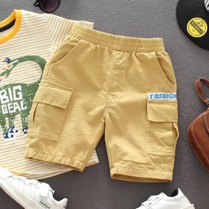 Summer Boys Shorts New Letter Fashion Thin Style Kids Short Pants 1 2 3 4 5 6 7 8 Years Birthday Gifts Children's Clothing