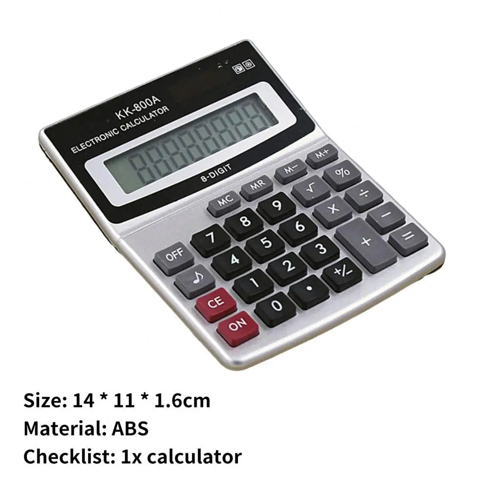 KK-800A Electronic Calculator Multifunctional Large Display Finance 8 Digits Desktop Calculator Office Supplies