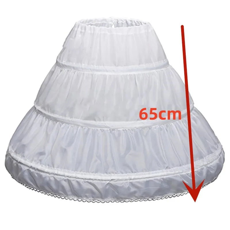 White Lace Child Flower Girl Dress Tulle Appliques Princess Floor Length for Wedding Party Baptism First Communion Gown