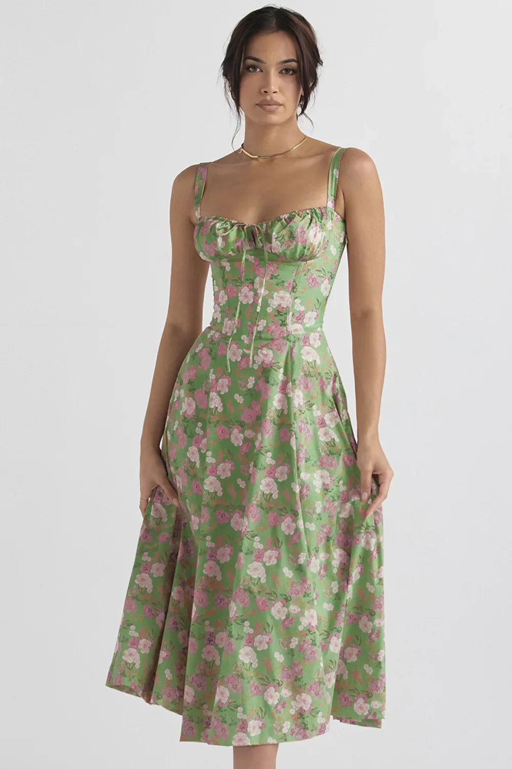 Women Beach Vacation Dress French Lazy Style Dress-Solid Color Or Printed Multi-Color Spring Summer 2025 New Arrival