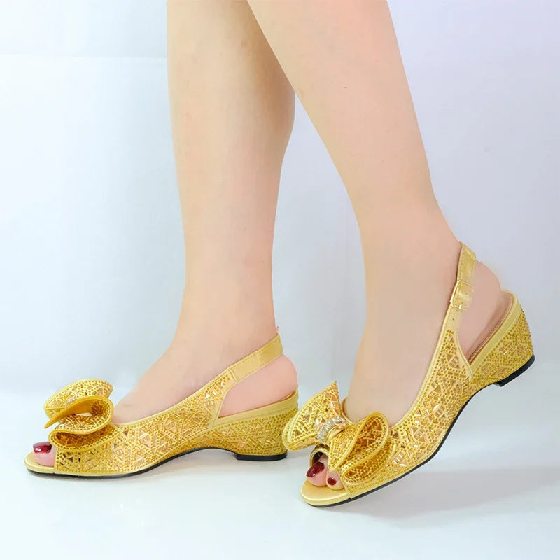 2024 Women's Chunky Heels Summer Platform Square Heeled Sandals in Vibrant Colors with Bling Rhinestones for Lady Party Wedding