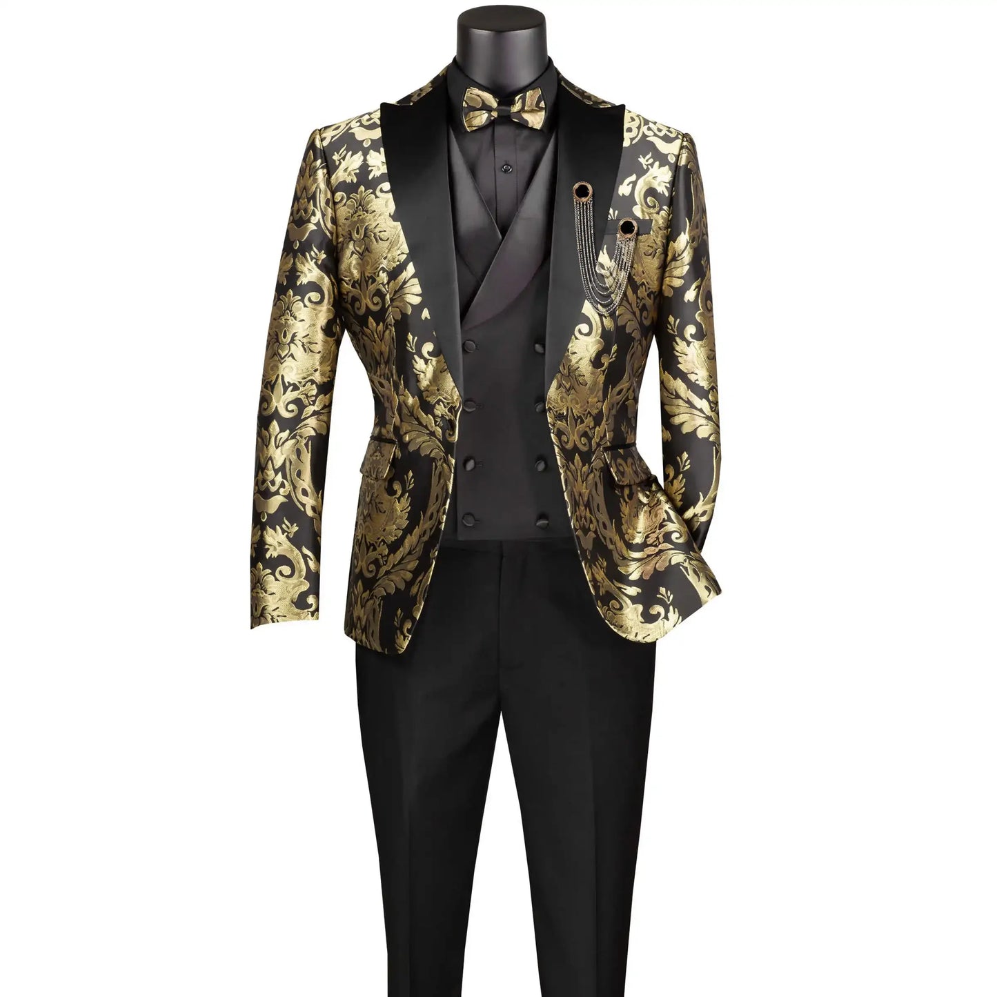 Latest Design Black White Dots Mens Suits For Wedding Shawl Lapel Groom Tuxedos Slim Fit Terno Masculino Prom Party 3 Pieces Set