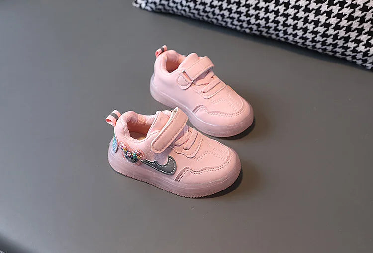 Kids Casual Shoes Boy Fashion Girls Soft Sneaker Sports Running Tenis Children Flat Casual Baby Toddler Outdoor Sneakers Shoes