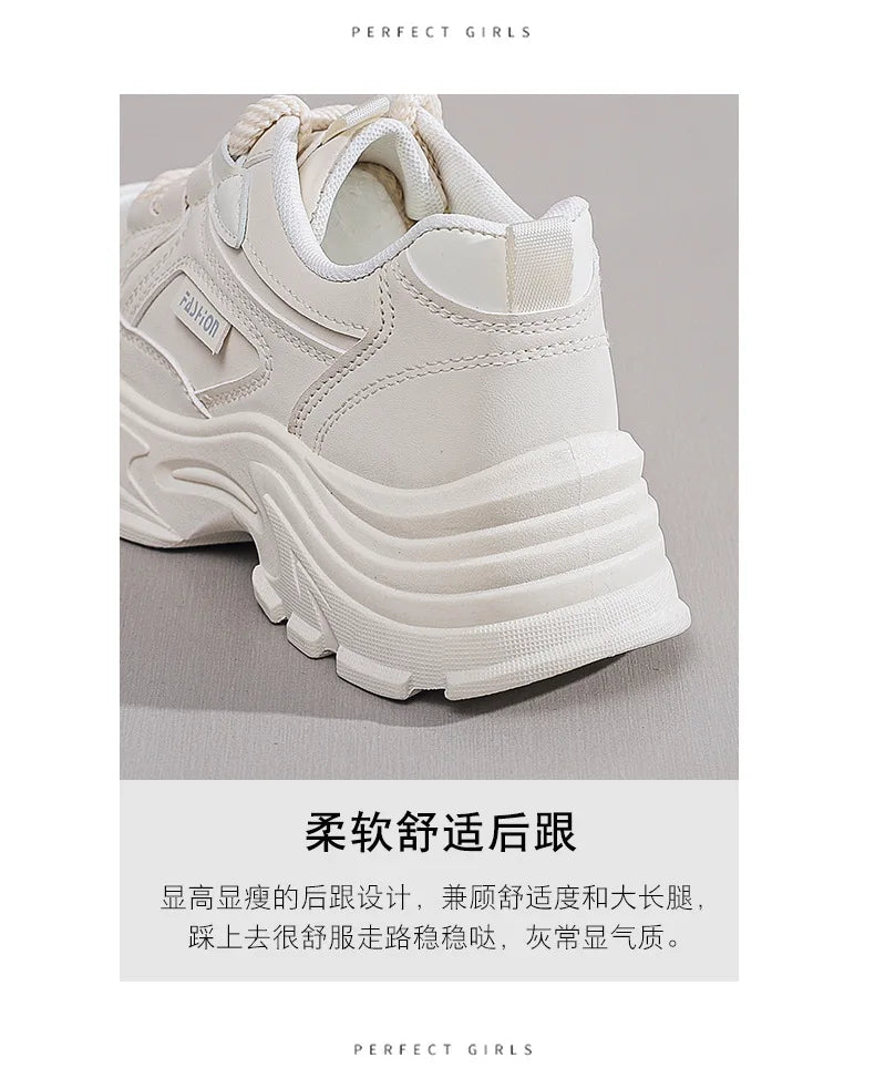 Sneakers for Women Autumn New Style, Korean Version Versatile Thick-Soled Single Shoes, Sports Shoes Running Casual Shoes