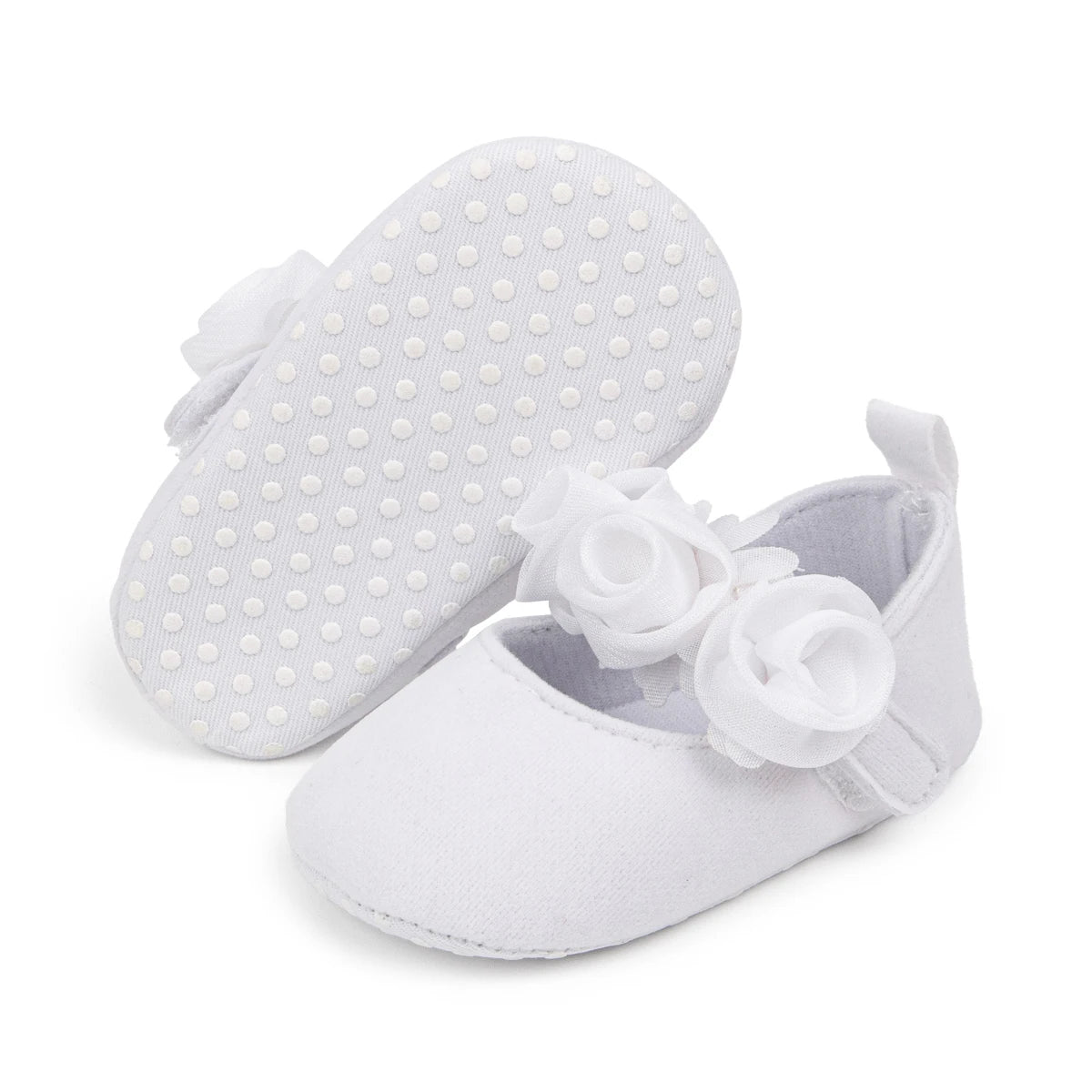 KIDSUN Cotton Sole Anti-slip Baby Shoes Moccasin Cute Flower Princess Girls Shoes Newborn Toddler First Walker Crib Shoes 0-18m