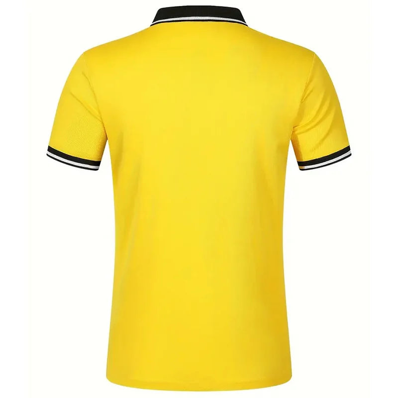 Summer Men's Short sleeved Polo Shirt Business Casual Collar T-shirt Plus Size Breathable Top European and American Plus size