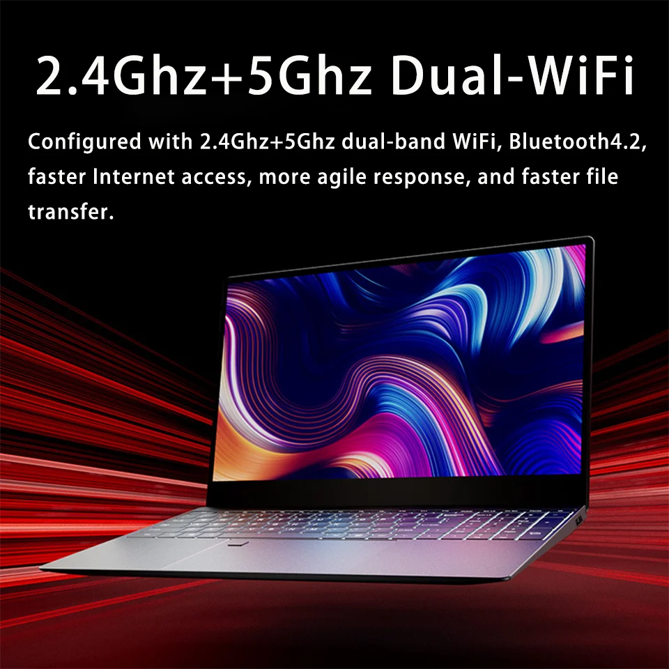 Notebook 15.6 inch Laptop Windows 11 Pro 1920*1080 Cheap Portable Intel Laptop 16G RAM 128GB/256GB/512GB/1TB SSD HDMI Port
