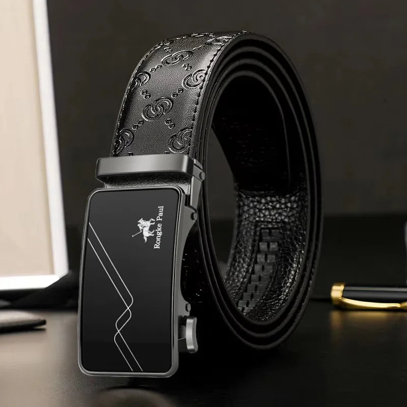 Fashion designer belts men's belts quality belts cowhide belts ratchet belts automatic buckle belts