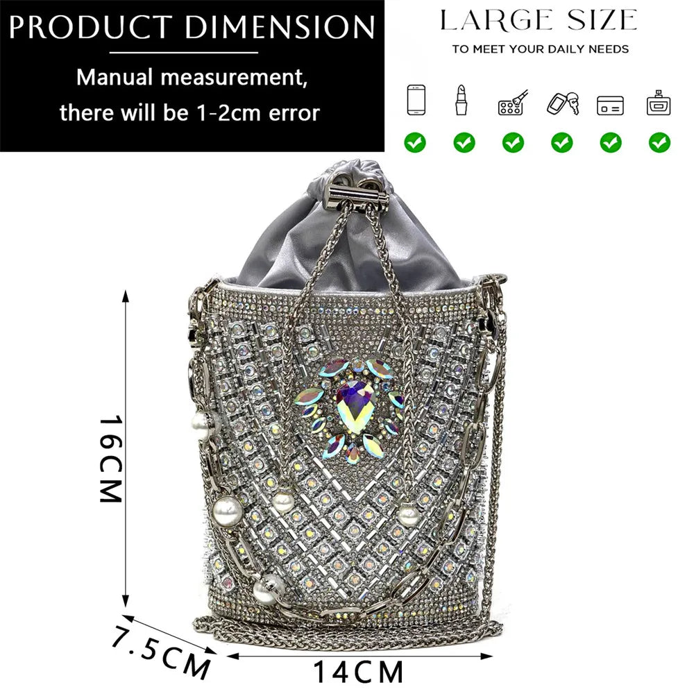 Nigerian Heel Party for Women Blue Color Shoes and Bag Set Rhinestone Handbag Italian Design Wedding INS 2025