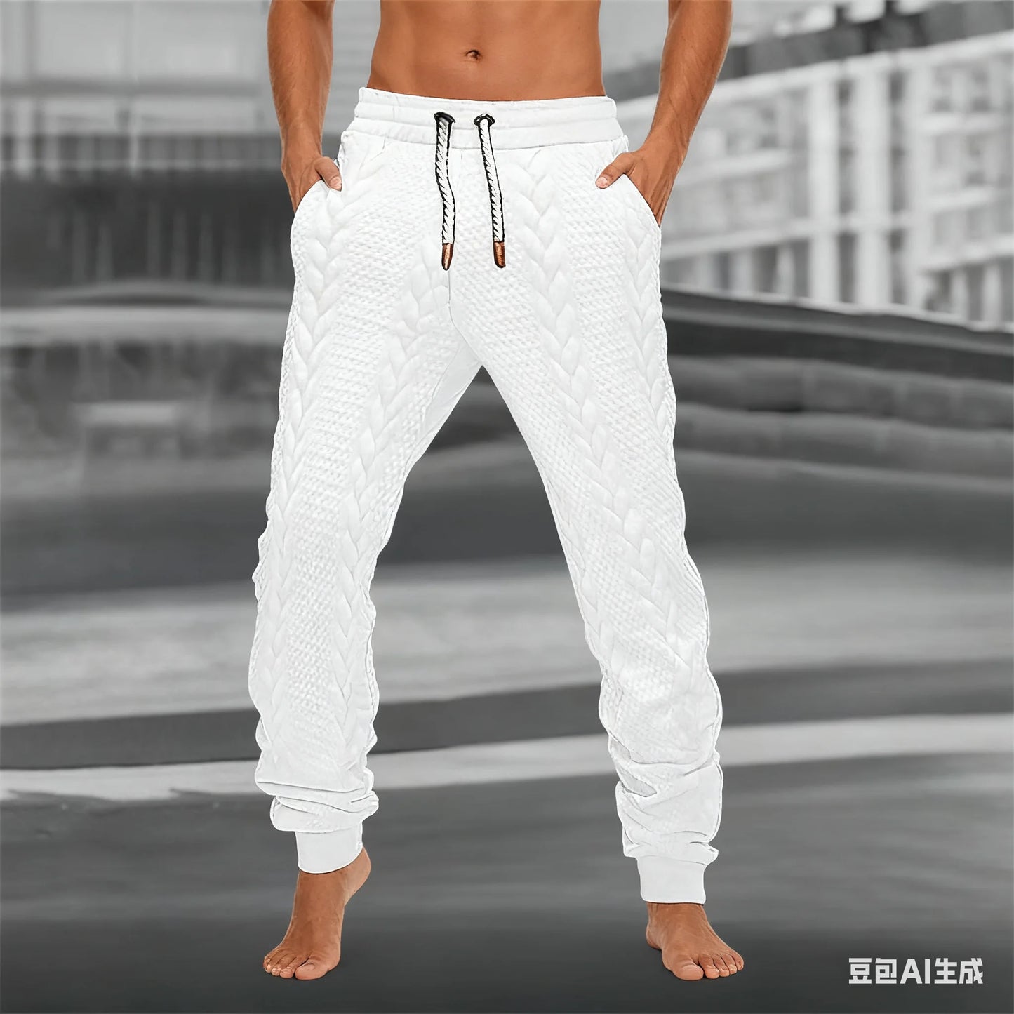 Fall/Winter Men's Pants, Soft and Comfortable Casual Sportswear Pants, Fashionable Street Business Men's Trousers