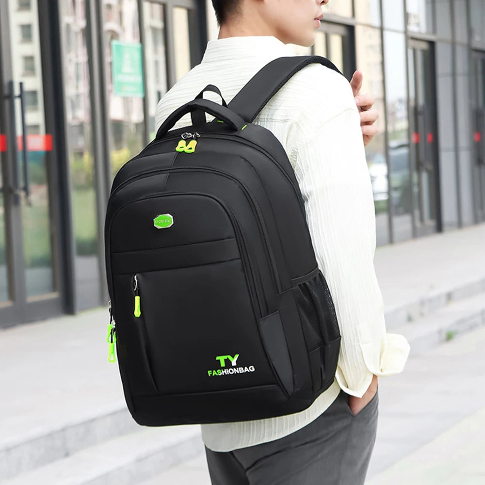 Leisure multi-layer zipper large capacity travel backpack, stylish men's and women's backpack, business computer backpack-ll