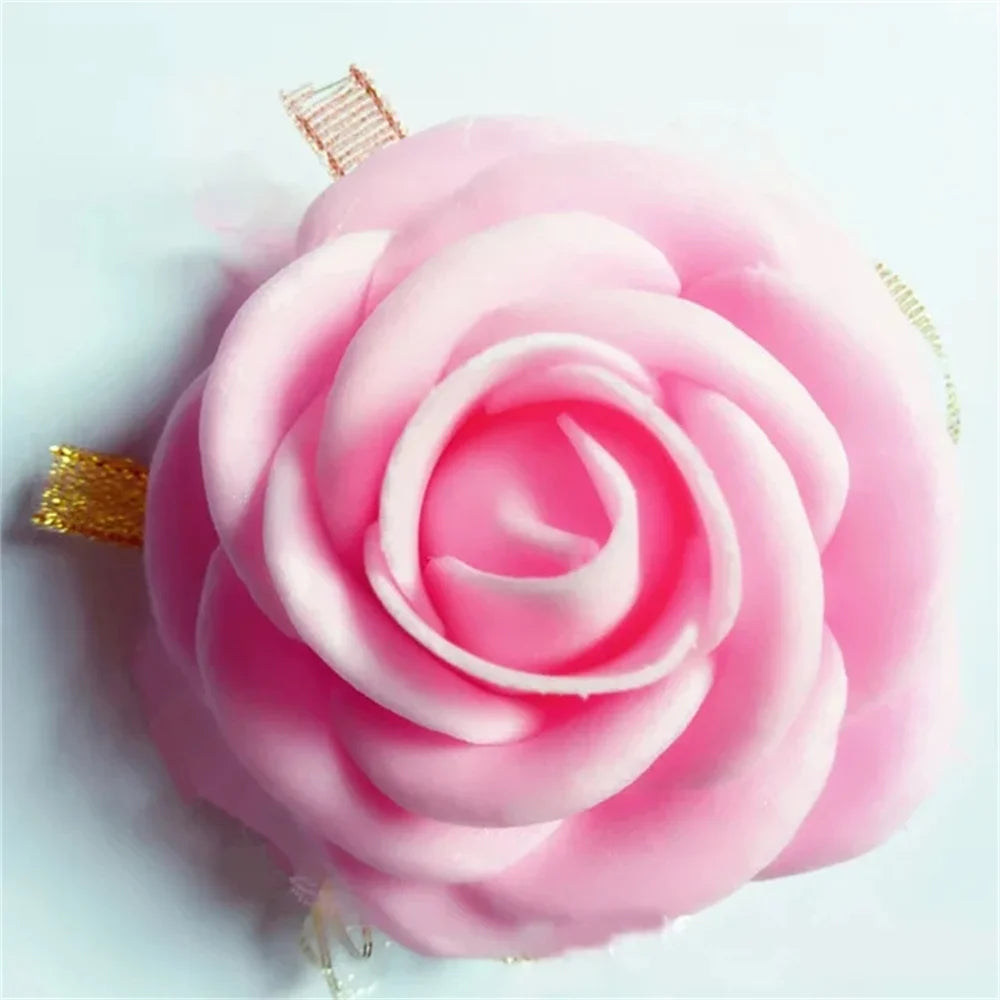 10Pcs Artificial Rose Wrist Flower Team Bride To Be Bridesmaid Gift Wedding Decoration Bridal Shower Bachelorette Party Supplies