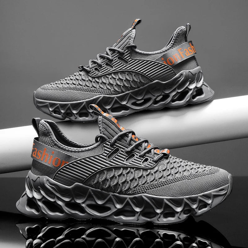 YRZL Sports Men Sneakers 2025 Breathable Mesh Running Shoes Lightweight Comfortable Walking Shoes Male Casual Outdoor Footwear