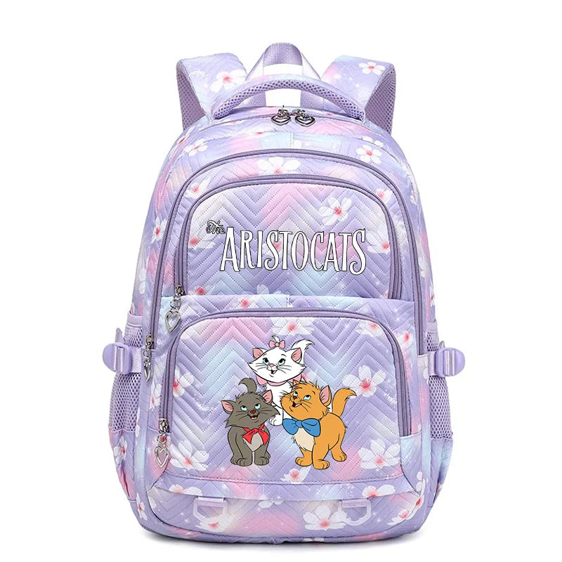 Disney The Aristocats Marie Waterproof Women Backpack Female Travel Bag Backpacks Schoolbag for Teenage Girls Bookbag Mochila
