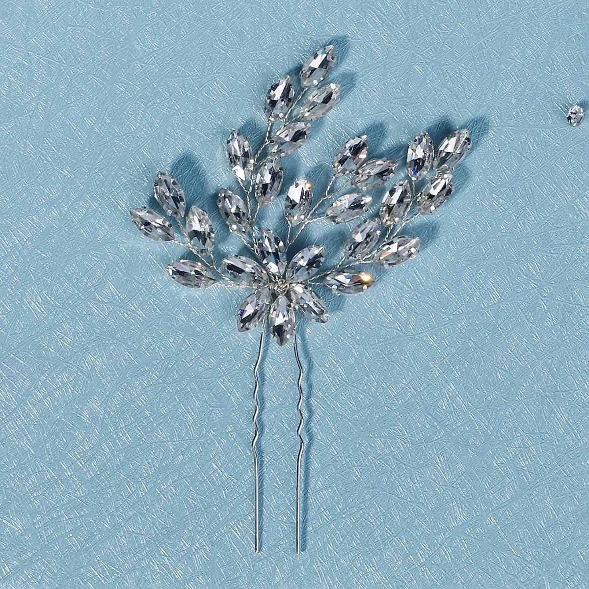 Fashion Pearl Rhinestone Flower Hair Pins barrette Bride Wedding Jewelry Accessories Hair Clips Headpiece For Women