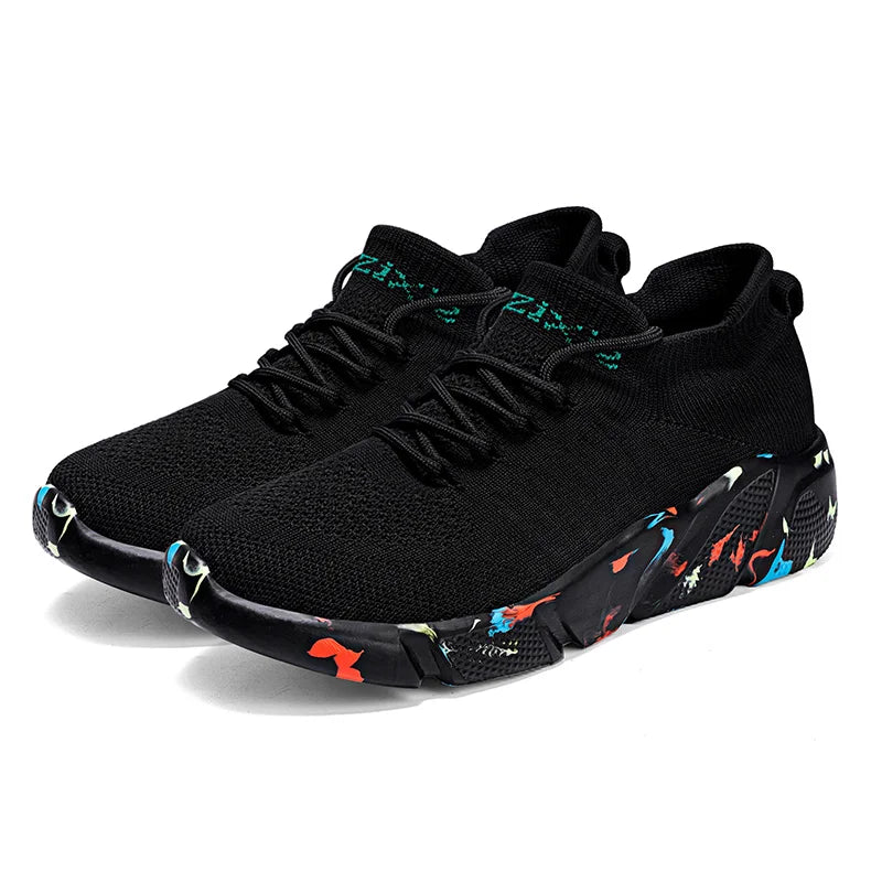 Lover Sneakers Men Women Sock Shoes Lady Plus Size Light Walking Shoes Camouflage Student Shoes Breathable Non-Slip