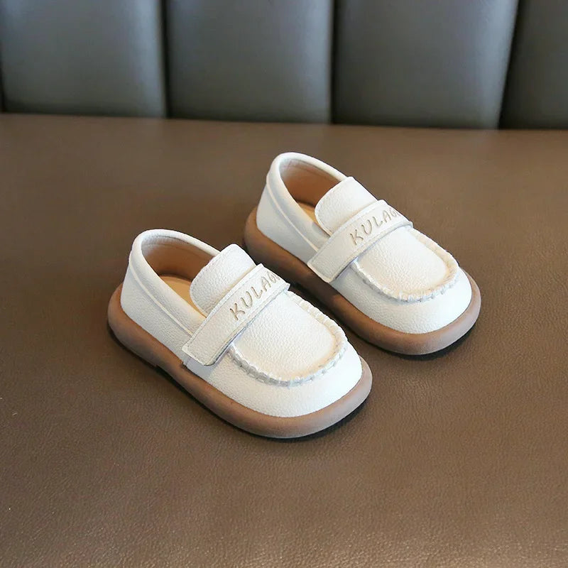 Baby Boys Casual Shoes for Wedding Party Fashion 2025 Spring Autumn Toddlers Kids Leather Shoes Slip-on Loafers Soft Flats New