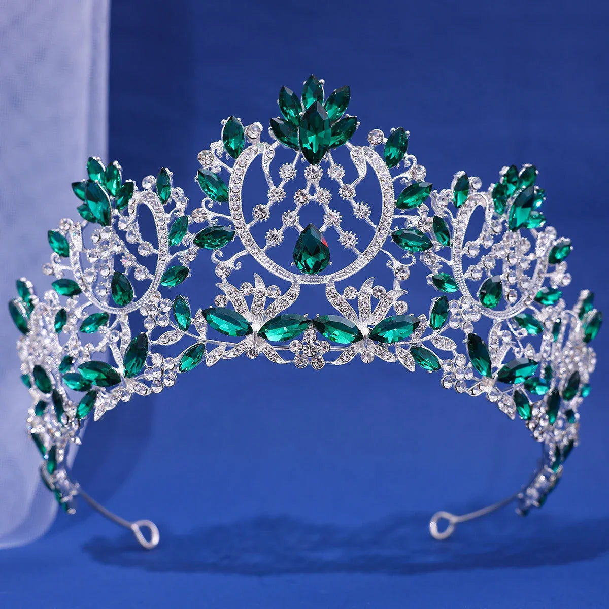 Baroque Luxury Crystal Rhinestone Tiaras and Crowns For Women Bride Vintage Prom Diadem Bridal Wedding Hair Accessories Jewelry