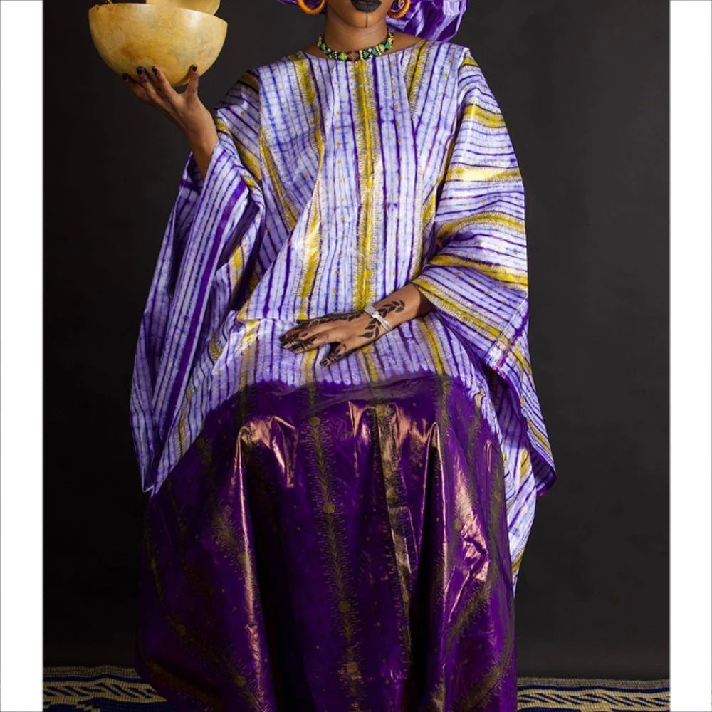 African Printed Riche Long Dresses For Nigeria Women Ankara Wedding Dashiki Robe Boubou Clothing Women Long Dress Guipure Robe