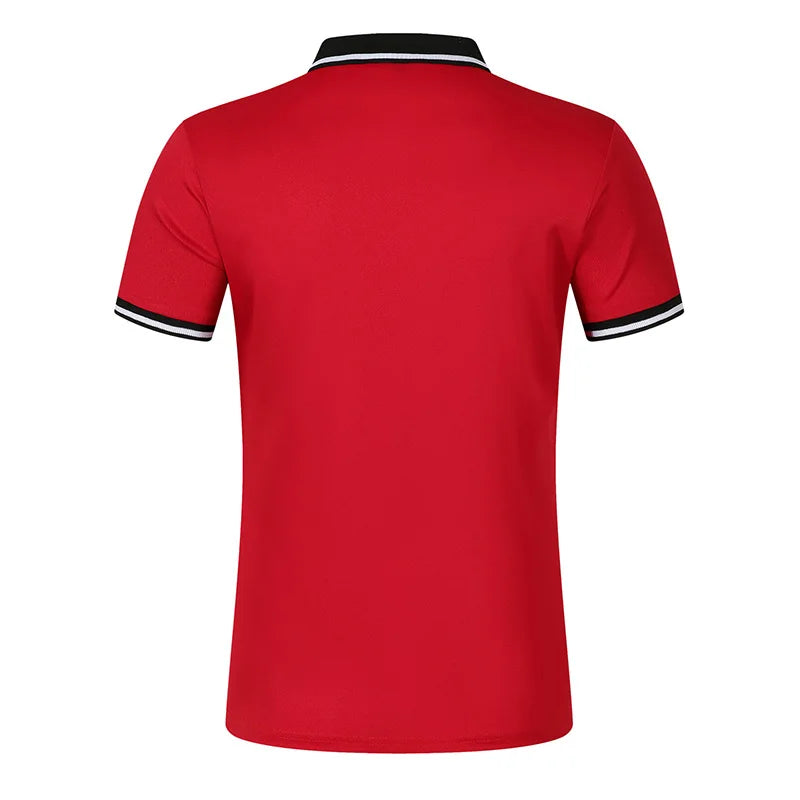 Summer Men's Short sleeved Polo Shirt Business Casual Collar T-shirt Plus Size Breathable Top European and American Plus size