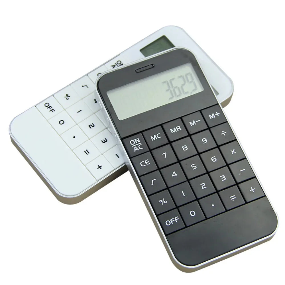 High Quality Pocket Electronic 10 Digits Display Calculate Calculator Simplicity Fashion Mini Arithmetic Calculator Black White