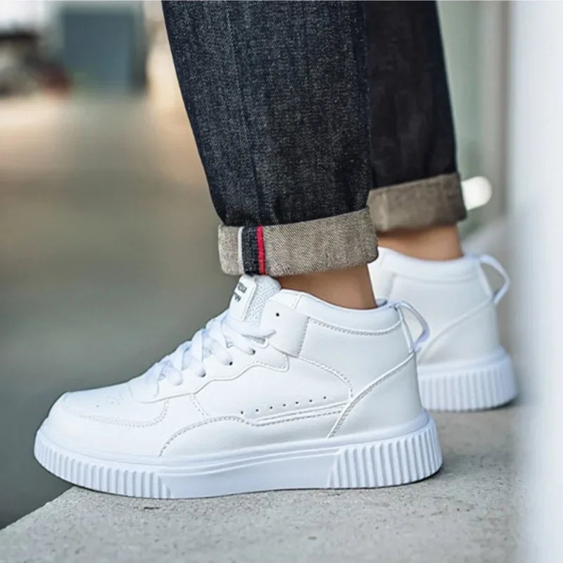 YRZL Mens Sneakers Autumn High Top Shoes Lightweight Non Slip Skatebaord Shoes Unisex Casual Sports Shoes for Man