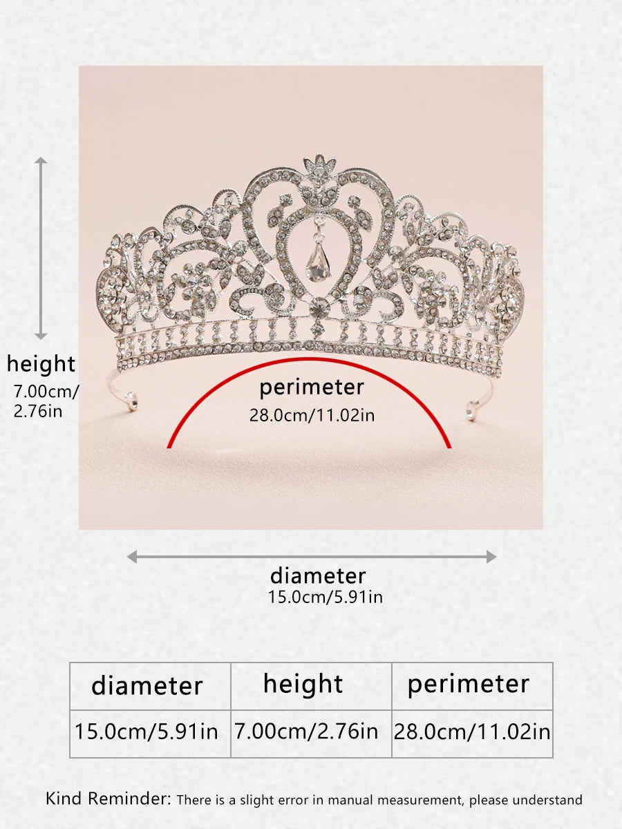 Itacazzo bridal headwear crown, classic Tiras suitable for women's weddings and birthday parties
