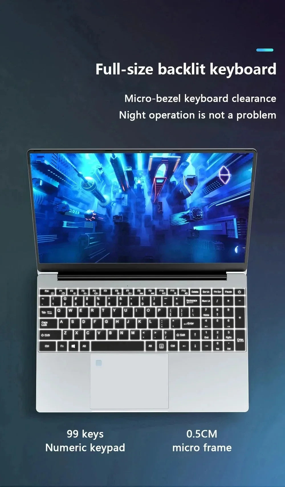 QMDZ 15.6" Laptop Computer Intel Celeron N5095 Notebook PC 16GB 32GB Ram 128GB-2TB SSD Office Study PC Windows 11 1080P Laptops
