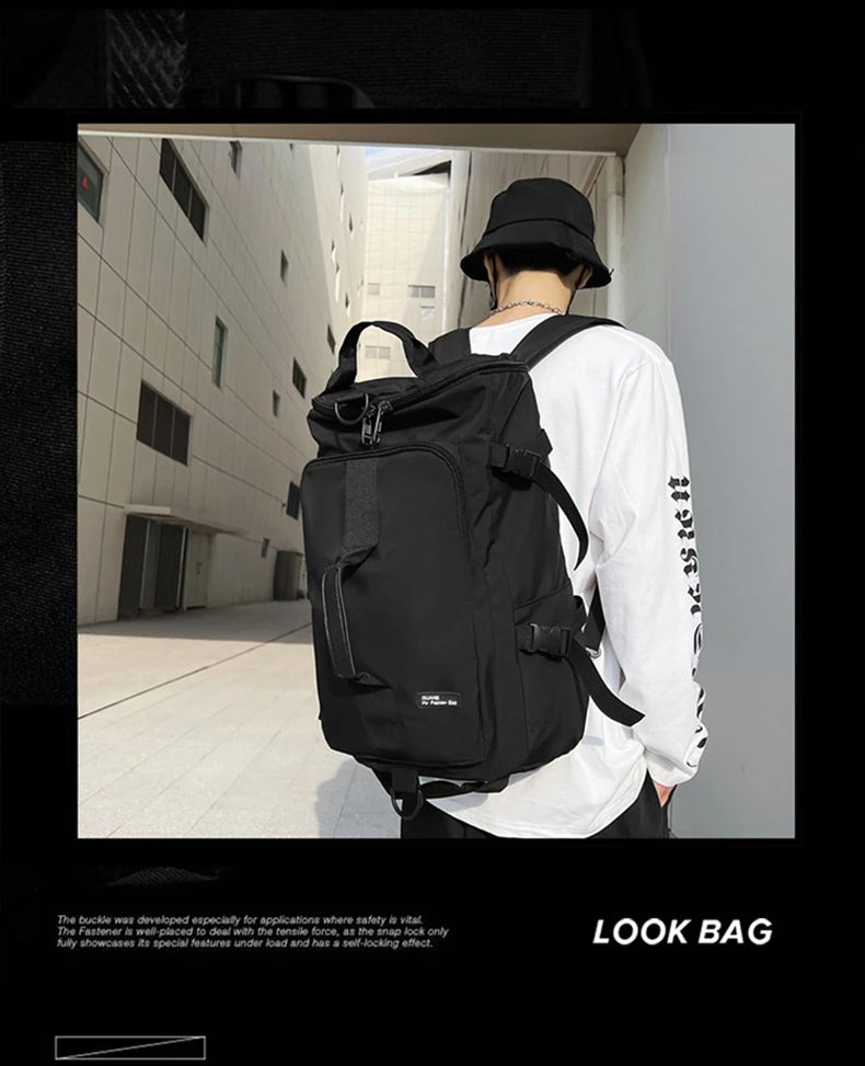 Men Large Travel Shoulder Bag Waterproof Sport Duffle Backpack Outdoor Luggage Pack Trip Bucket Rucksack Function Mochila XA380C