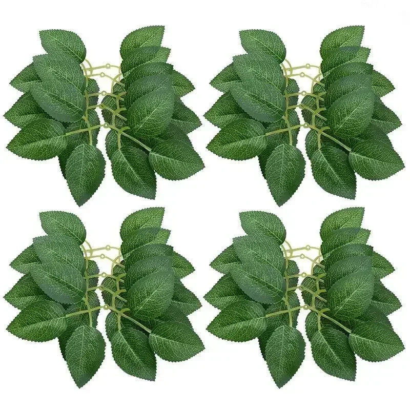 5-50Pcs Artificial Roses Flowers Foam Fake Rose Heads With Stems For DIY Wedding Bouquets Home Party Tables Decorations Supplies