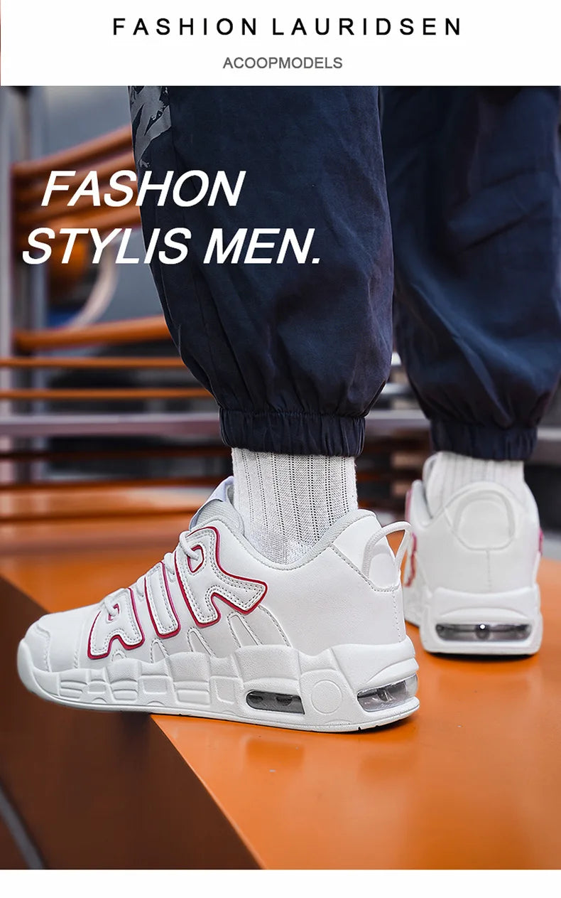 Men's Trendy Casual Sneakers Spring and Autumn Lightweight Durable Shoes AIR Vintage Basketball Shoes Comfortable Running Shoes