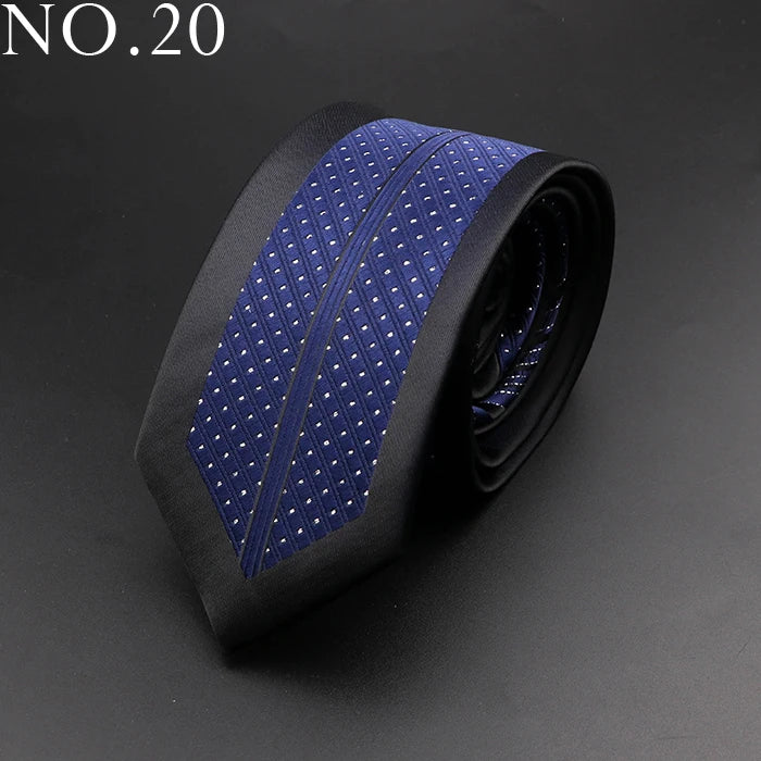 New Skinny 6cm Ties For Men Wedding Dress Necktie Perple Floral Paisley Patchwork Tie Business Slim Shirt Accessory Gift Cravate