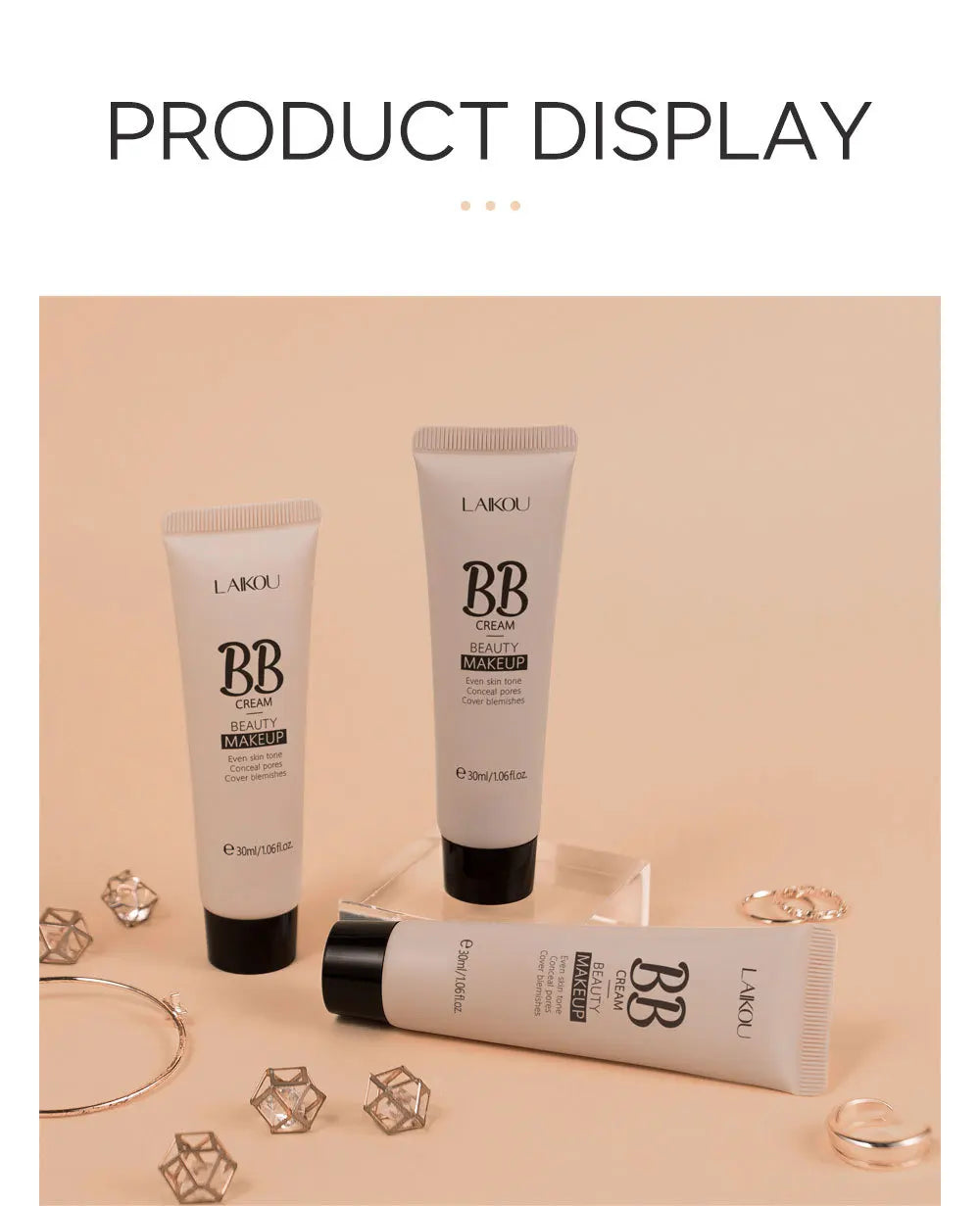 9-color Optional Concealer BB Cream 30ml Natural Facial Concealer Primer Ultimate Coverage Waterproof Foundations Makeup