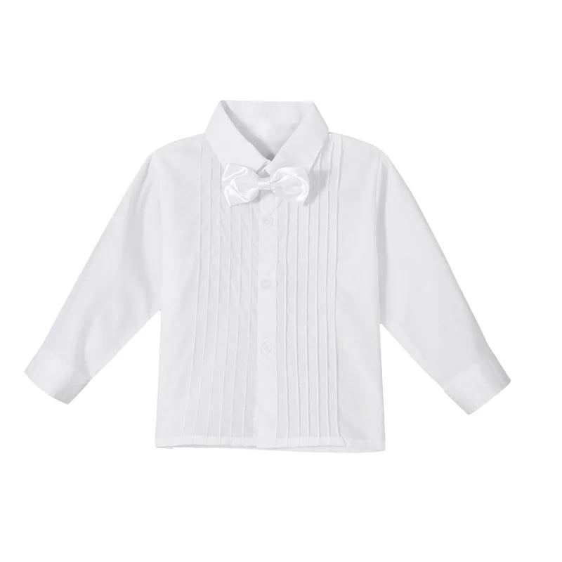 Boys Wedding Birthday Party Blazer Tuxedo Baby Boy Christening Outfit Coat Shirt Pant Vest BowTie Gentleman Suit Baptism Clothes