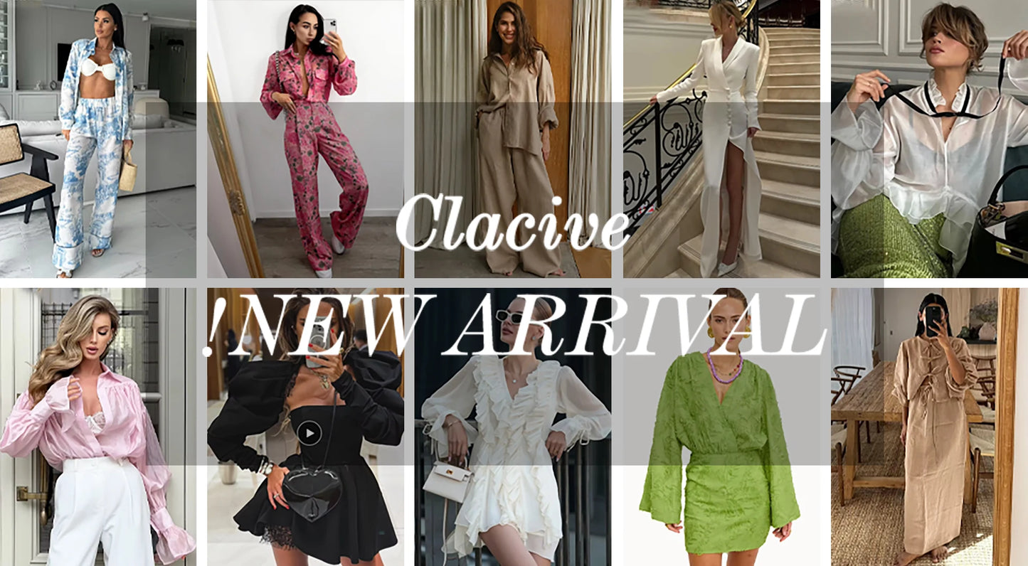 Clacive Bodycon Pink Linen Dress Ladies Sexy Chic Strapless Short Sleeve Mini Dress Elegant Pleated Party Dresses For Women 2025