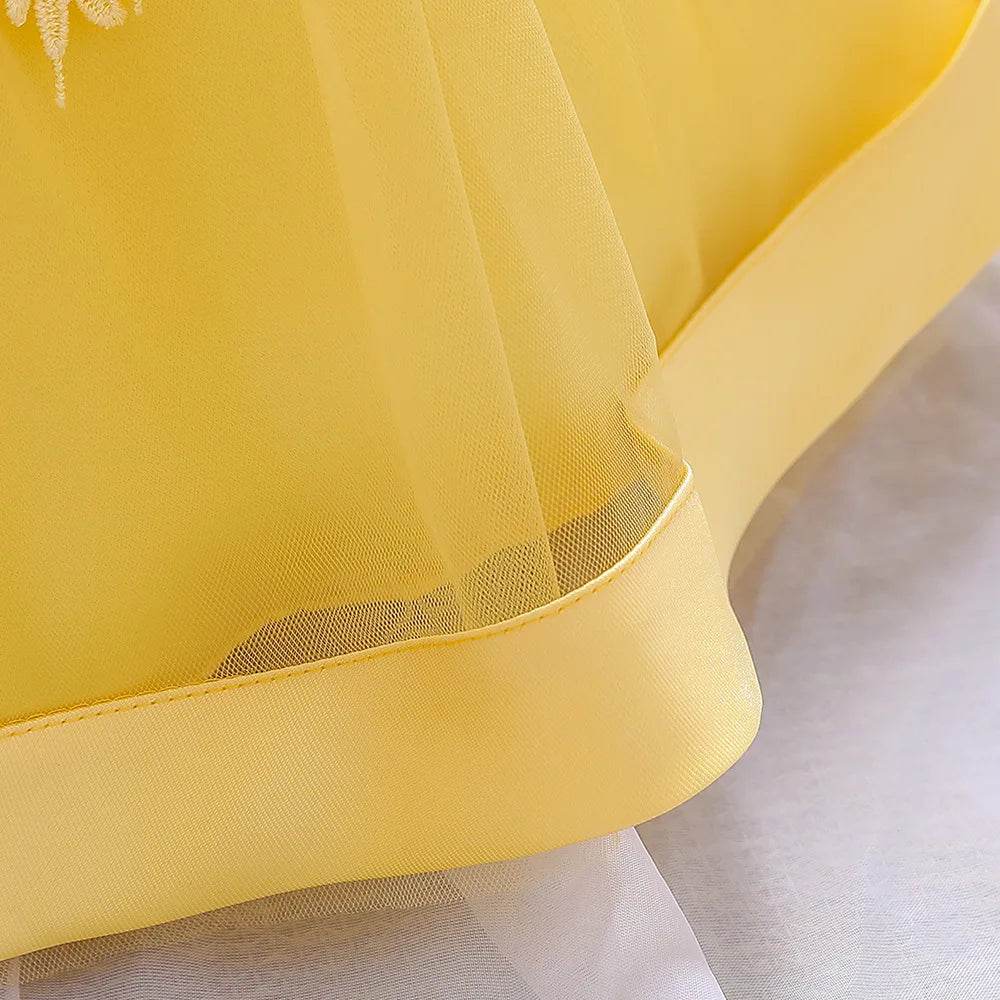 6 12 24 36 Months Baby Girls Dress Big Bow Wedding Party Elegant Little Princess Dress Kids Birthday Present Christmas Vestidos