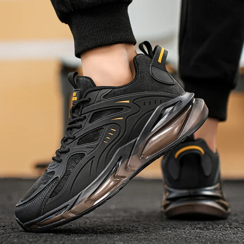 YRZL Sports Shoes for Men Lightweight Running Shoes Breathable Mesh Sneakers Anti Slip Comfortable Athletic Footwear Outdoor