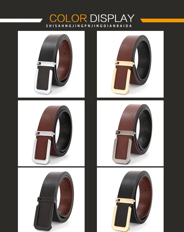 Men Belts Genuine Leather Bussines Fashion Designer Belt Luxury Casual Brand Waistband High Quality Belts for Men Strap HQ239