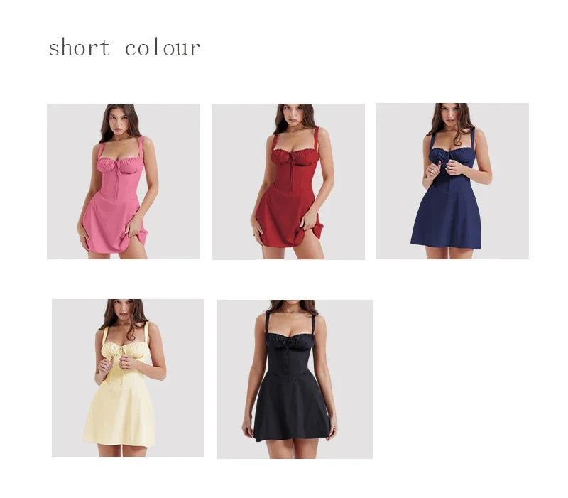 Women Beach Vacation Dress French Lazy Style Dress-Solid Color Or Printed Multi-Color Spring Summer 2025 New Arrival