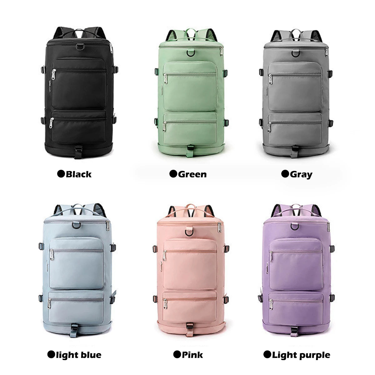 Large Capacity New Backpack Travel Bag Sports Waterproof Fitness Bag Multi Functional Single Shoulder Portable Luggage Bag