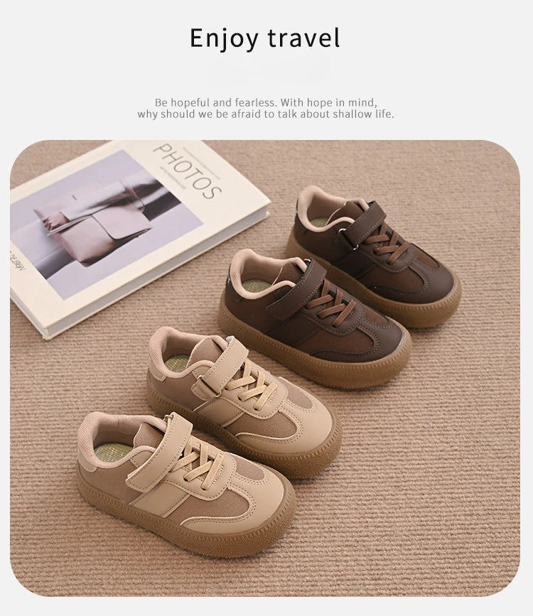 Children Casual Sports Shoes 2025 Spring New Girls Running Shoes Kids Sneakers Fashion Single Shoes Boys Leisure Walking Shoe