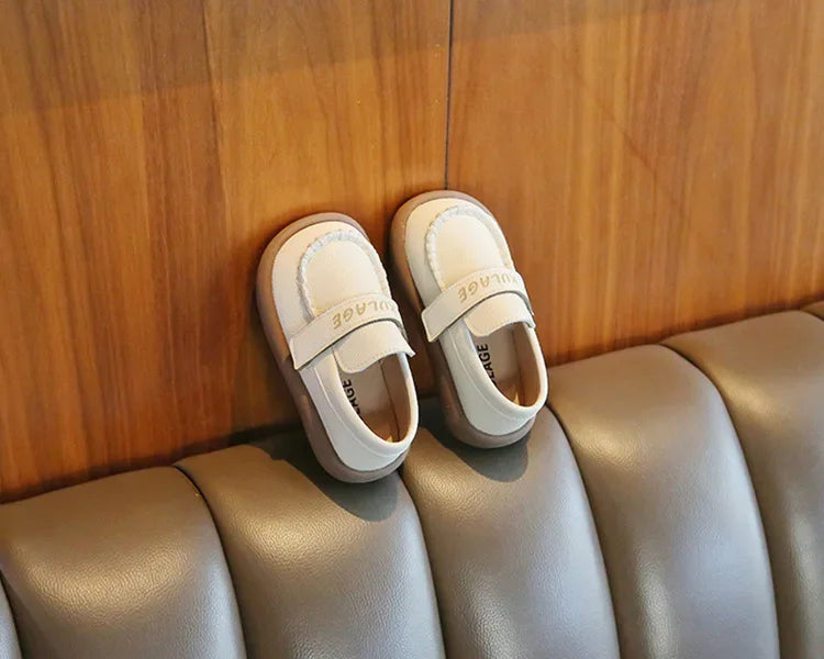 Baby Boys Casual Shoes for Wedding Party Fashion 2025 Spring Autumn Toddlers Kids Leather Shoes Slip-on Loafers Soft Flats New