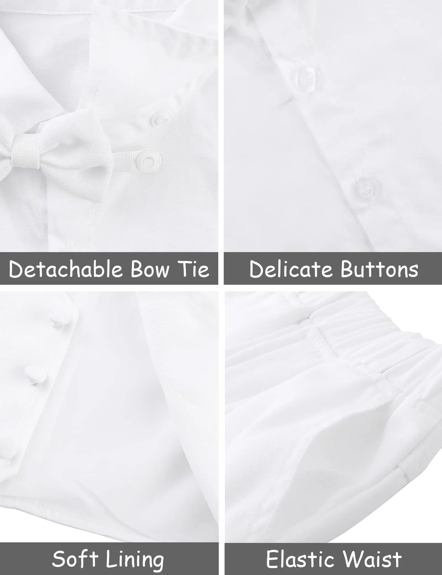 Boys Christening Suits Set Baby Baptism Outfit Toddler Shower Blazer Children Tuxedo Kids White Formal Clothes Sets 3 PCS