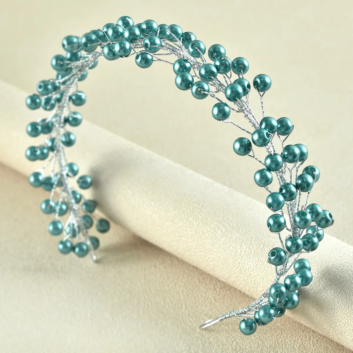 Bridal Wedding Headbands Full Pearl and Rhinestones Tiaras Hairbands For Women Bride Bridal Wedding Hair Accessories Jewelry