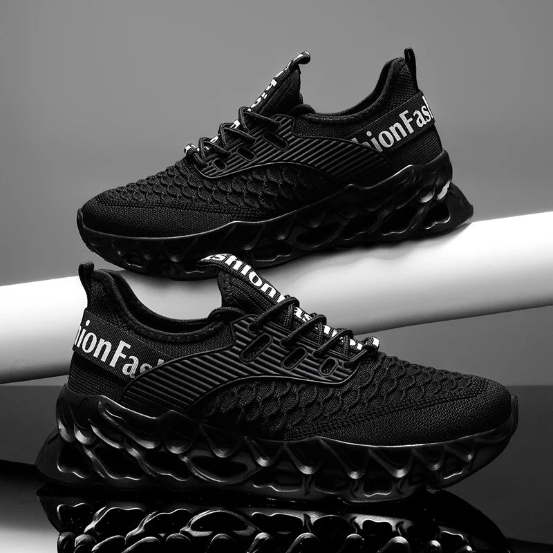 YRZL Sports Men Sneakers 2025 Breathable Mesh Running Shoes Lightweight Comfortable Walking Shoes Male Casual Outdoor Footwear
