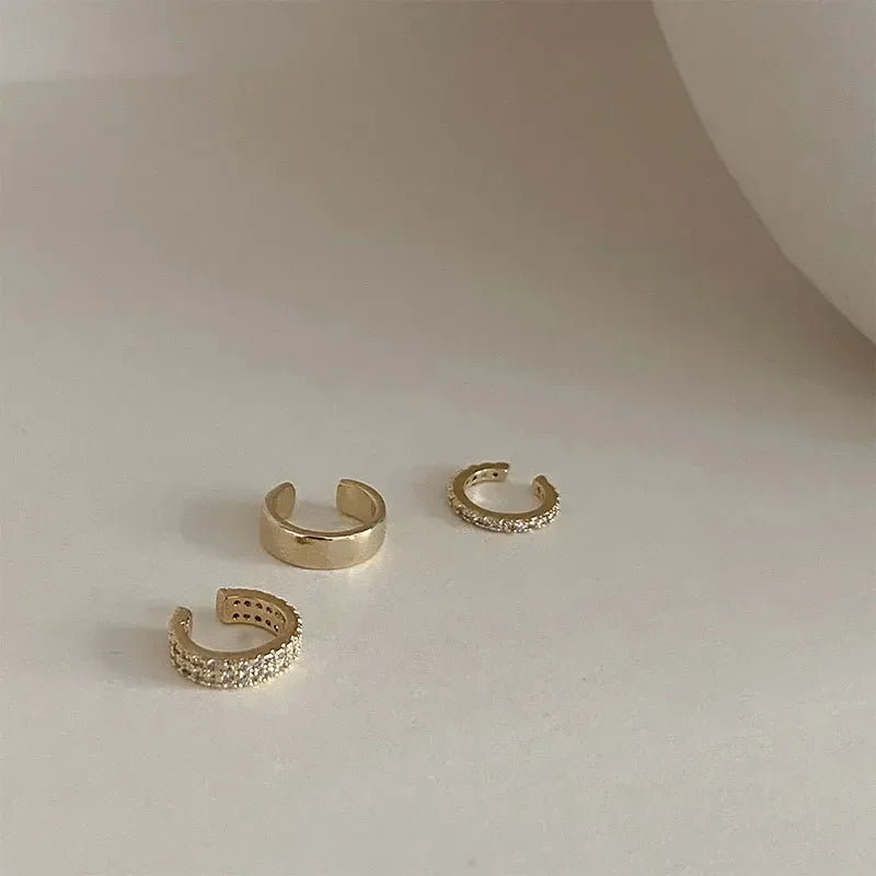 Cute Clip Earrings Female Buckle Ear Cuff No Piercings Fake Cartilage Ear for Women Delicate 2023 Fashion Jewelry Accessories